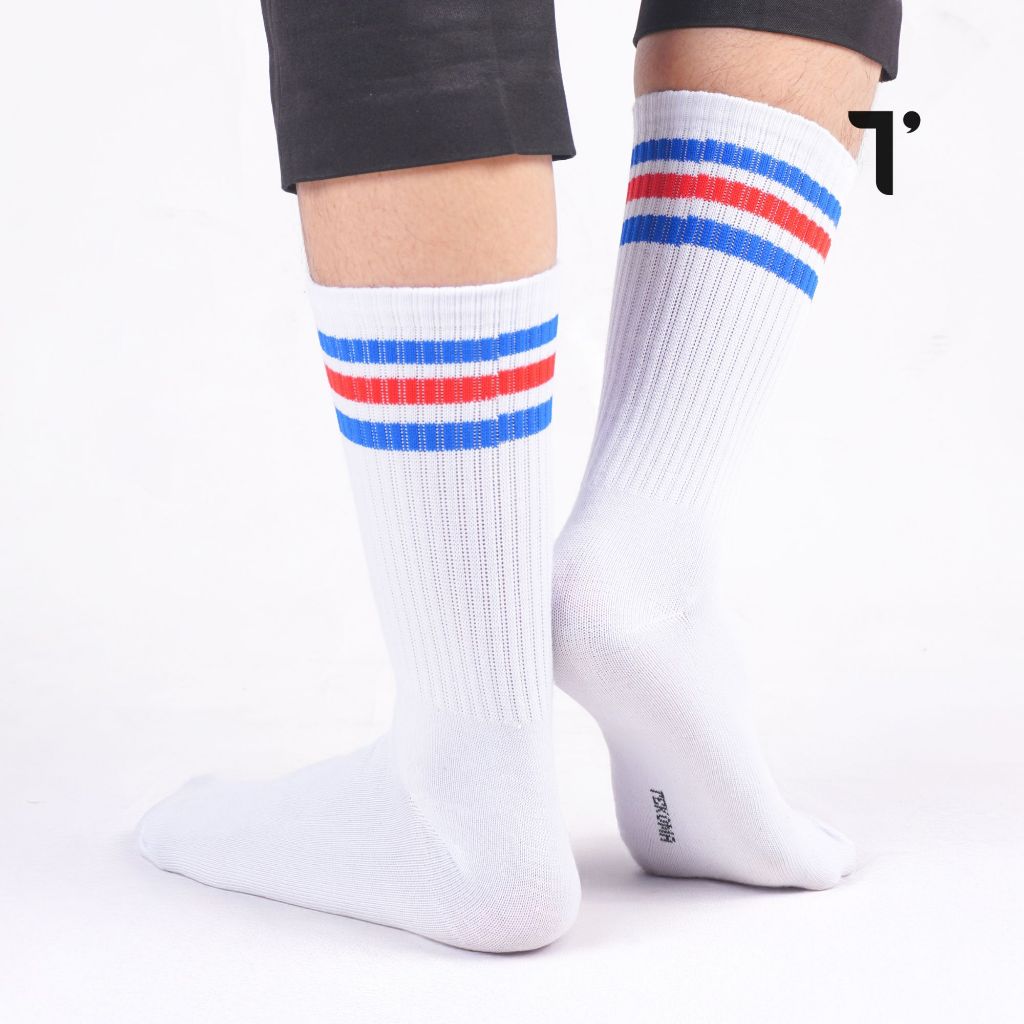 1. Tekoma Kaos Kaki Motif Oldschool Skate Street Style Pendek Panjang Sebetis Unisex - foto 5 dari 10