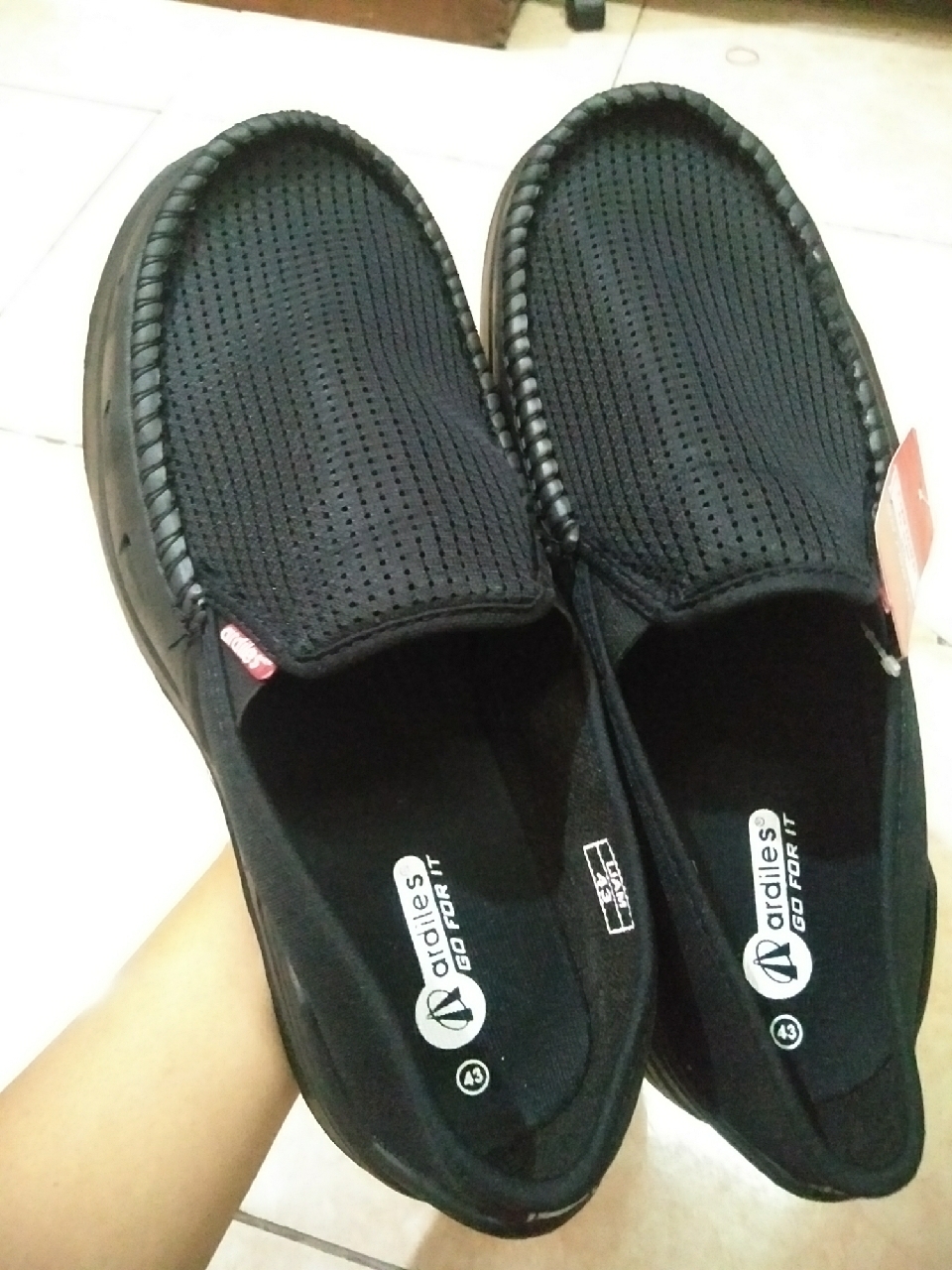 10. Sepatu Ardiles Slip On Pria Hitam Original Ardiles - Sepatu Ardiles Pria - Foto ulasan pembeli