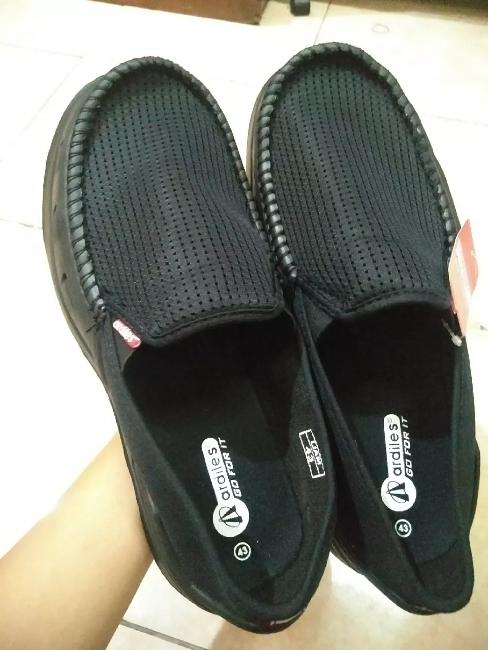 10. Sepatu Ardiles Slip On Pria Hitam Original Ardiles - Sepatu Ardiles Pria - Foto ulasan pembeli