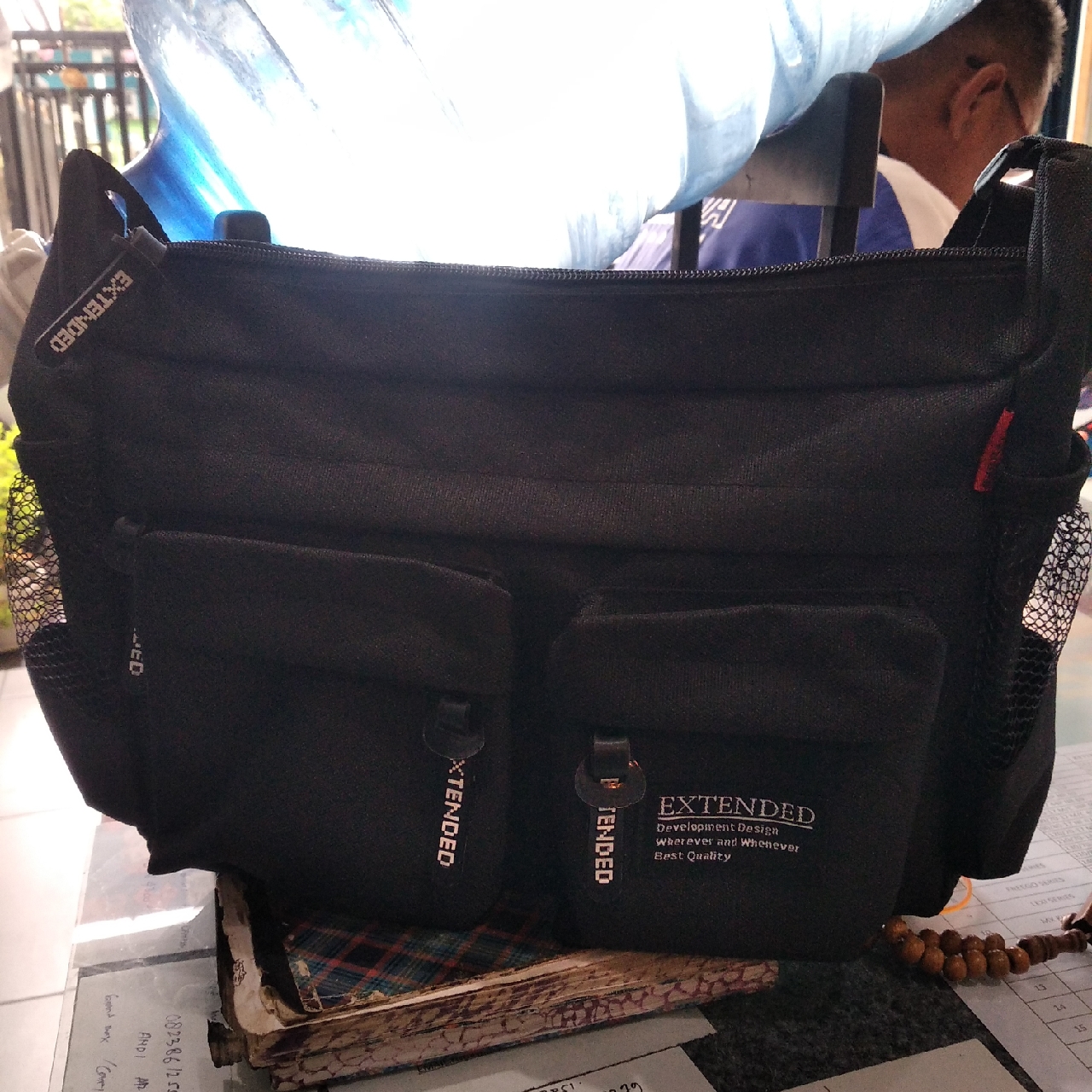 3. Tas Selempang Pria Tas Kerja Pria Slingbag Pria Premium Extended Arrow V2 - Foto ulasan pembeli