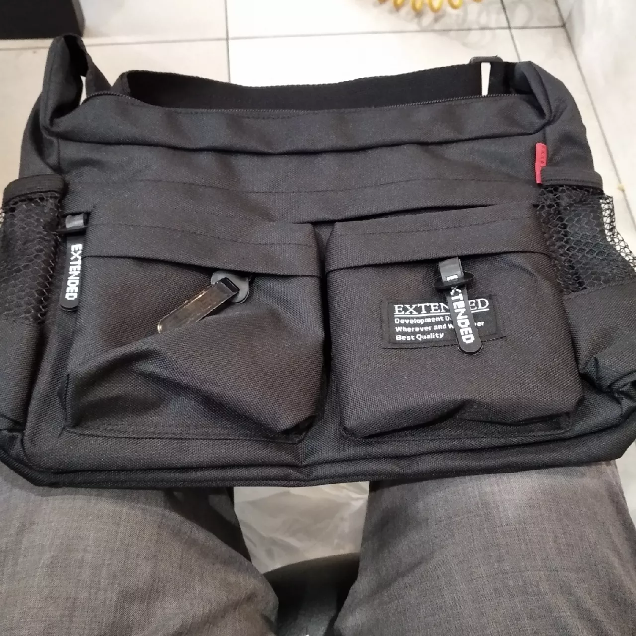 3. Tas Selempang Pria Tas Kerja Pria Slingbag Pria Premium Extended Arrow V2 - Foto ulasan pembeli