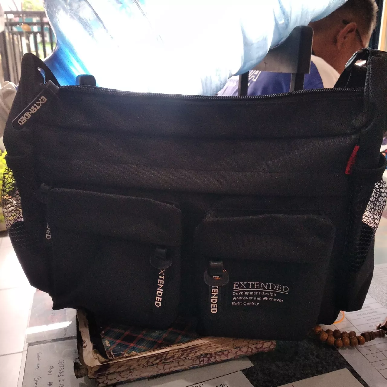 3. Tas Selempang Pria Tas Kerja Pria Slingbag Pria Premium Extended Arrow V2 - Foto ulasan pembeli