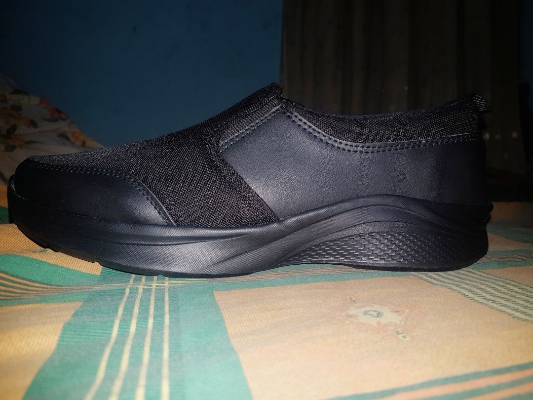 4. NEVIS Sepatu Slip On Pria Jumbo Big Size 39-49 NVS 87 Sekolah Kerja Casual Sneakers Full Black Hitam Polos Franco - foto 5 dari 10, 7alwc1i7mi