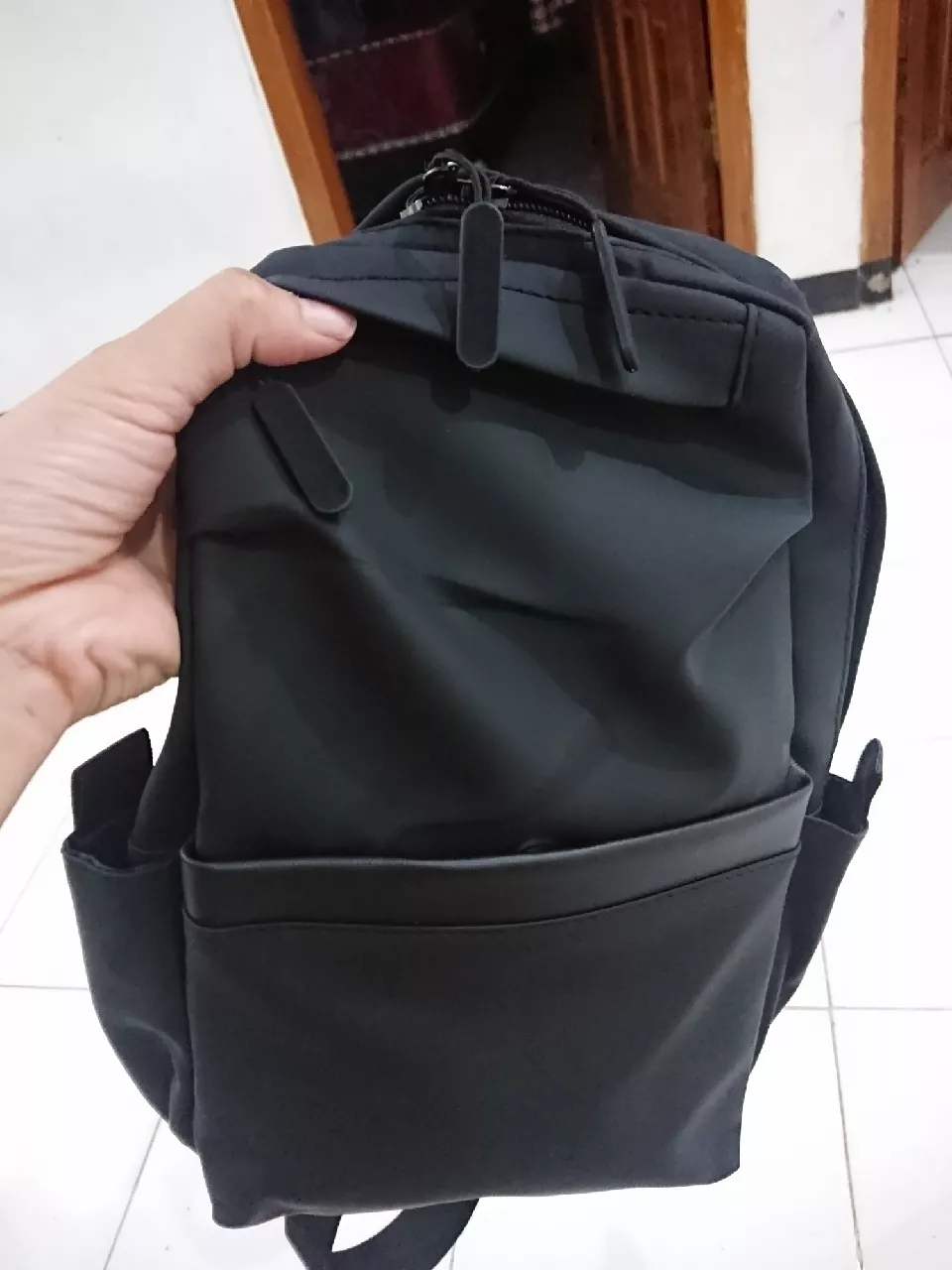 5. Freeknight Tas Selempang Pria Tas Slempang Bahu Pria Wanita Ringan Anti Air Sling Bag Travel Pouch Hitam TS610 - Foto ulasan pembeli