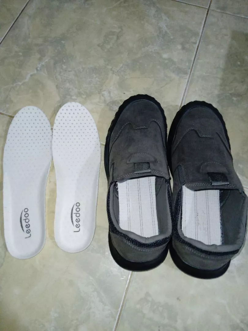 7. Leedoo Sepatu Pria Kerja Slip On Pria Kekinian Sepatu Formal Kuliah Outdoor Kerja Shoes MC451 - Foto ulasan pembeli