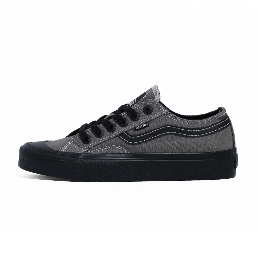 SABA Veloz Grey Black - Sepatu Sneakers Casual Pria Wanita | Simple, Nyaman & Kekinian VLZ 20