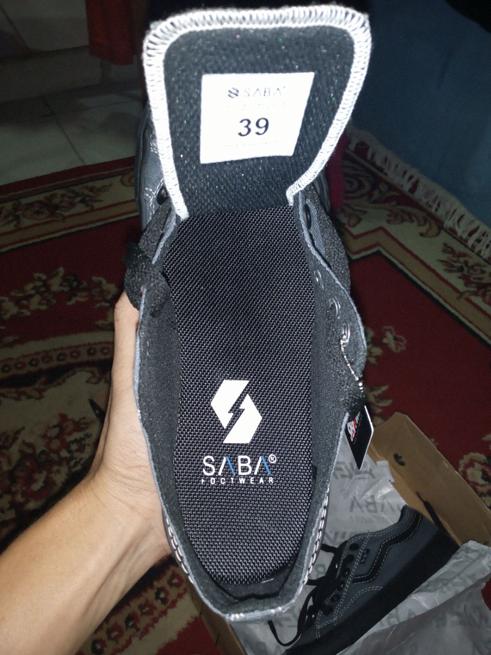 8. SABA Veloz Grey Black - Sepatu Sneakers Casual Pria Wanita | Simple, Nyaman & Kekinian VLZ 20 - Foto ulasan pembeli