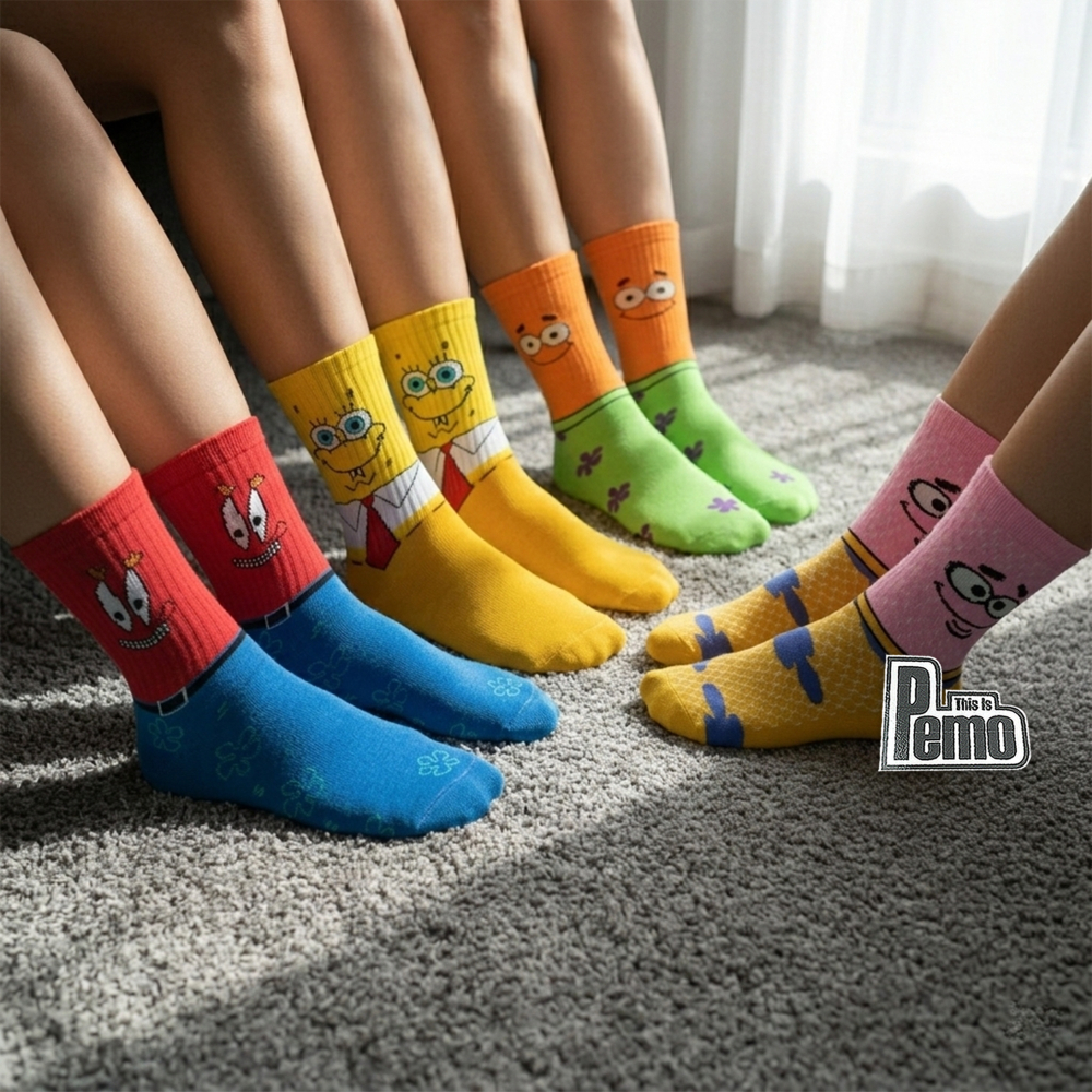9. THIS IS PEMO - Kaos Kaki OldSchool Skate PREMIUM // Spongebob Series - foto 1 dari 10