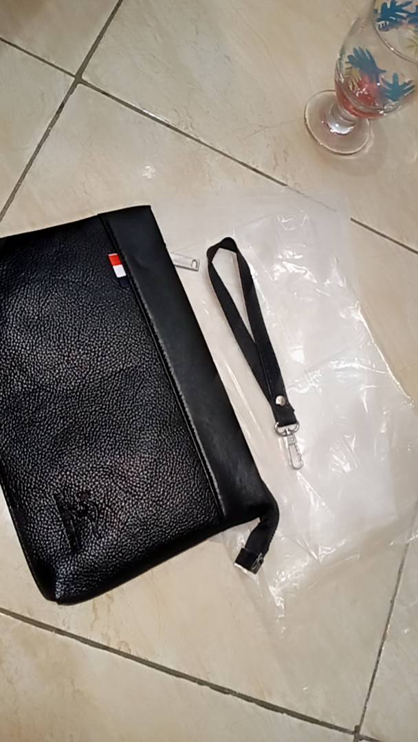 Clutch Bag Pria Kulit Murah 26cm x 17cm - Foto ulasan pembeli