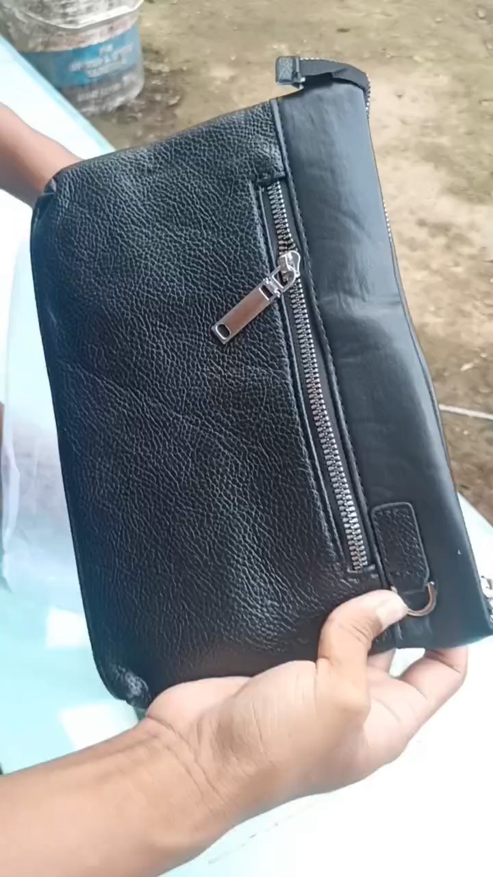 Clutch Bag Pria Kulit Murah 26cm x 17cm - Foto ulasan pembeli