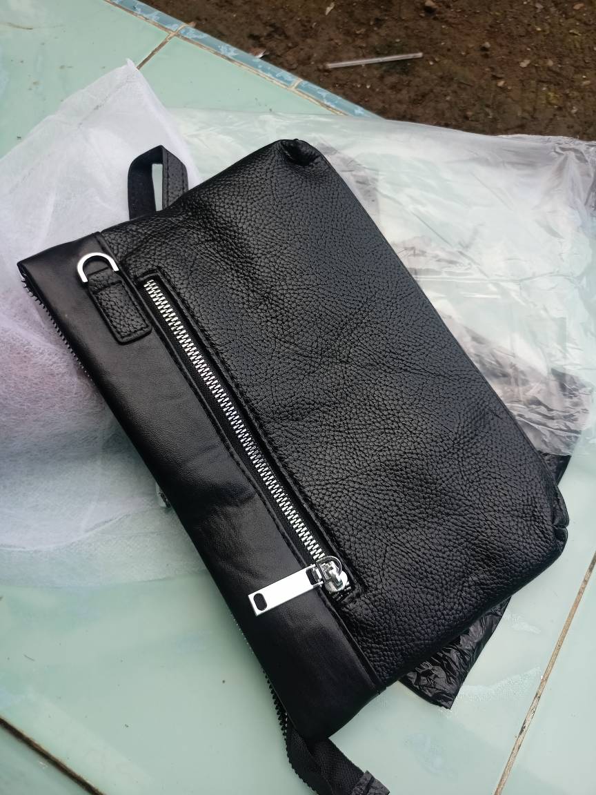 Clutch Bag Pria Kulit Murah 26cm x 17cm - Foto ulasan pembeli