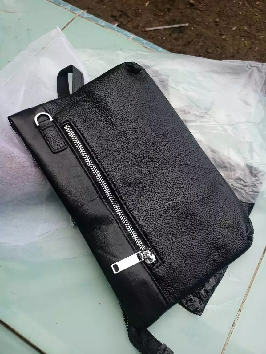 Clutch Bag Pria Kulit Murah 26cm x 17cm - Foto ulasan pembeli
