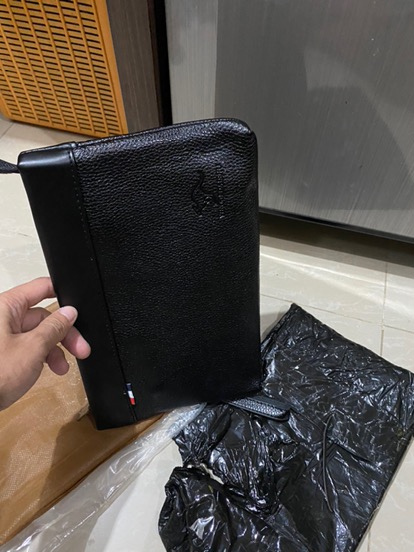 Clutch Bag Pria Kulit Murah 26cm x 17cm - Foto ulasan pembeli