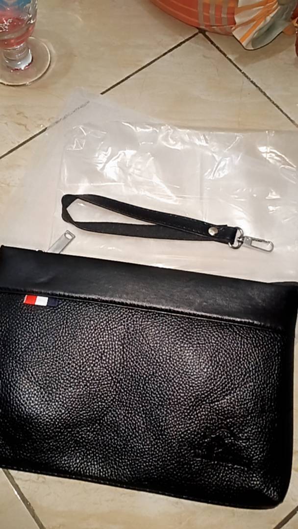 Clutch Bag Pria Kulit Murah 26cm x 17cm - Foto ulasan pembeli