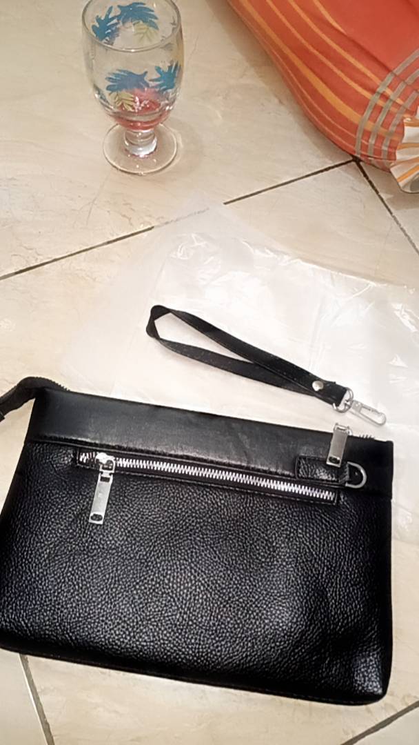 Clutch Bag Pria Kulit Murah 26cm x 17cm - Foto ulasan pembeli