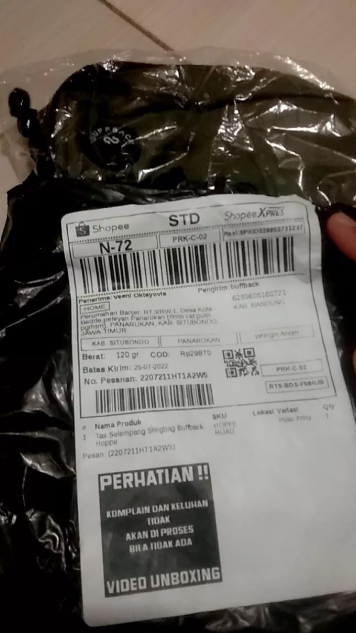 Buffback Tas Selempang Unisex Urban Modern - Foto ulasan pembeli