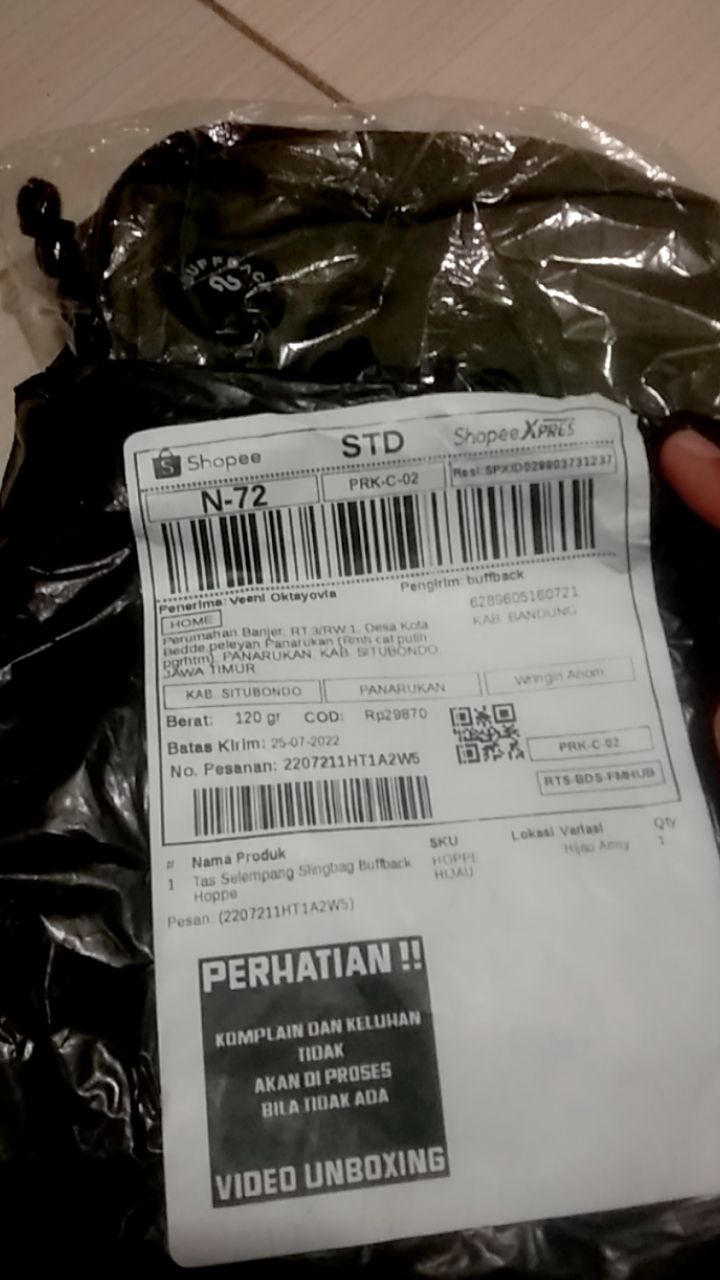 Buffback Tas Selempang Unisex Urban Modern - Foto ulasan pembeli