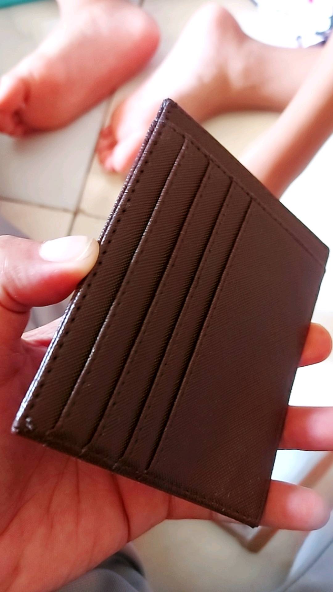 Dompet kartu tipis pria dan wanita slim card holder 10 kartu keren - Foto ulasan pembeli