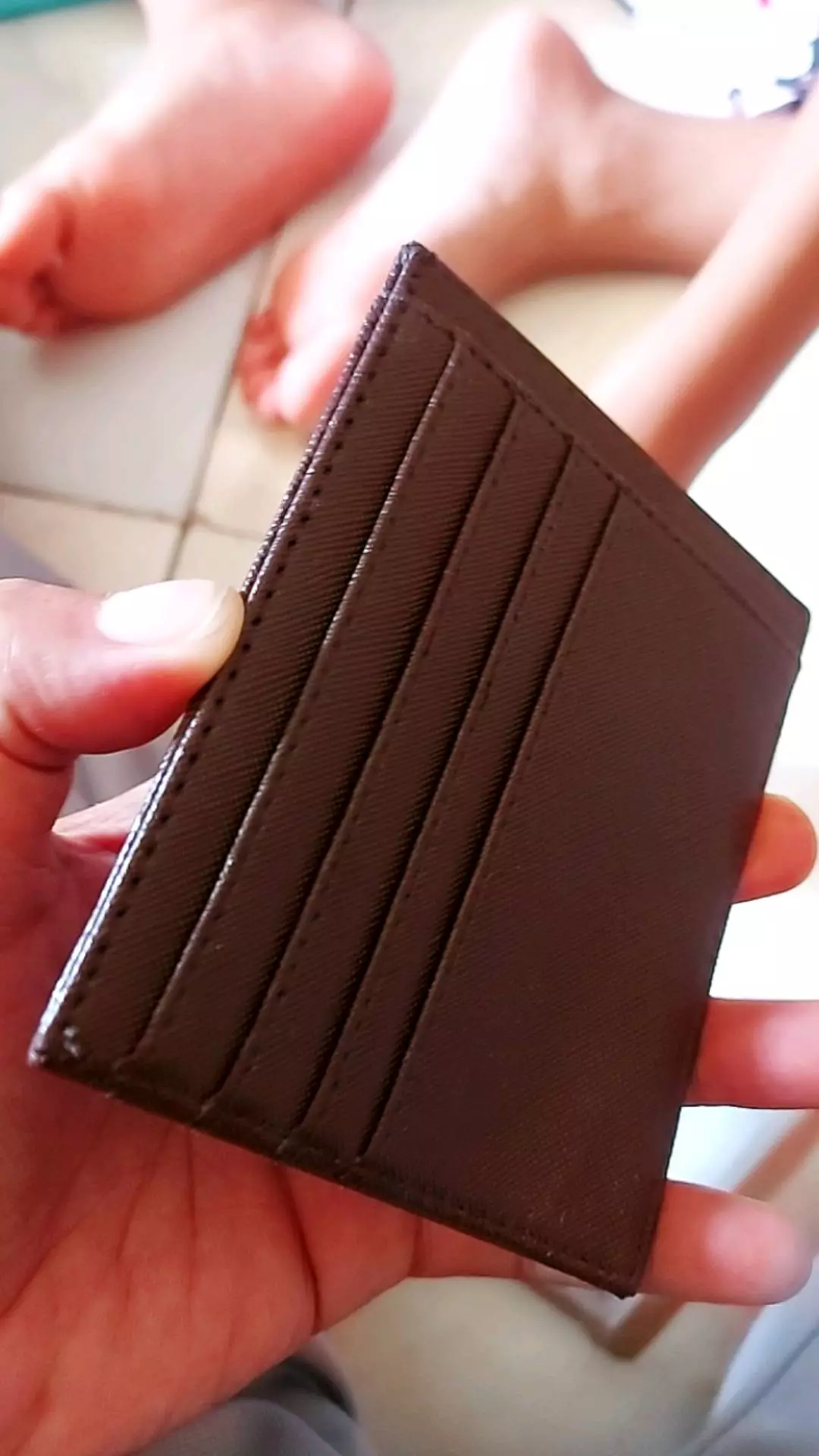 Dompet kartu tipis pria dan wanita slim card holder 10 kartu keren - Foto ulasan pembeli