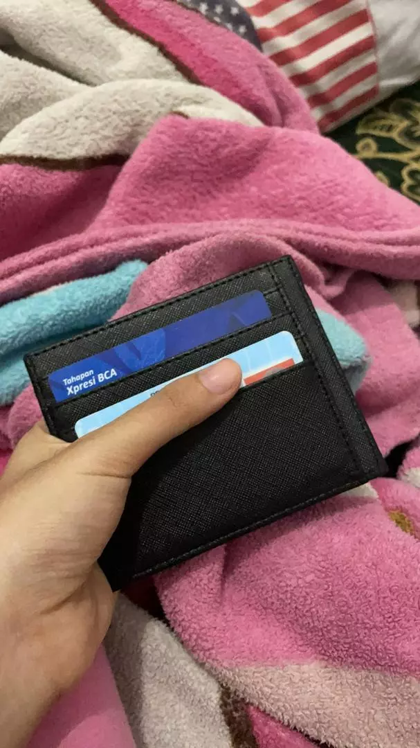 Dompet kartu tipis pria dan wanita slim card holder 10 kartu keren - Foto ulasan pembeli