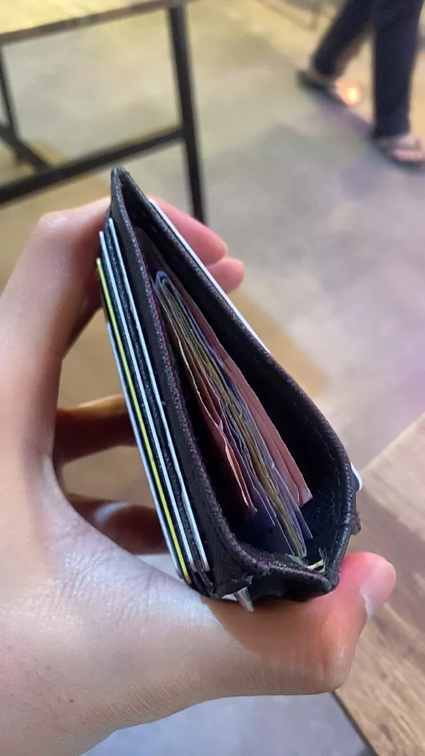 Dompet kartu tipis pria dan wanita slim card holder 10 kartu keren - Foto ulasan pembeli