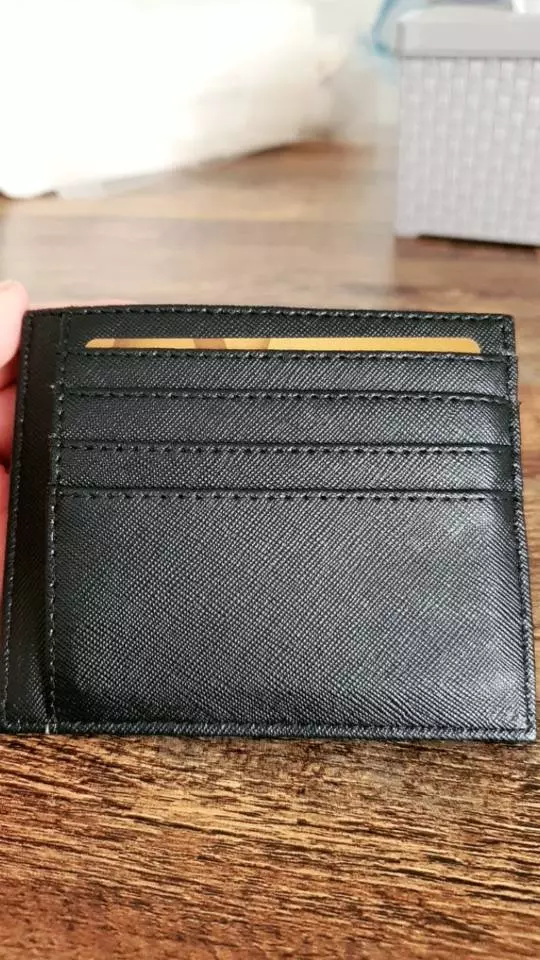 Dompet kartu tipis pria dan wanita slim card holder 10 kartu keren - Foto ulasan pembeli