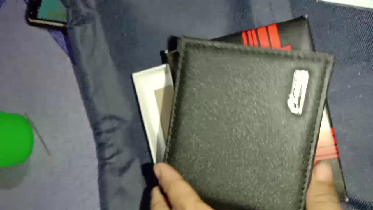 Dompet Lipat Pria Kulit Sintetis Free Box Murah - Foto ulasan pembeli