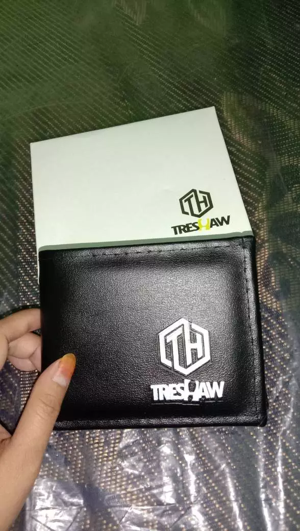Dompet Lipat Treshaw Pria Kulit Sintetis Keren - Foto ulasan pembeli