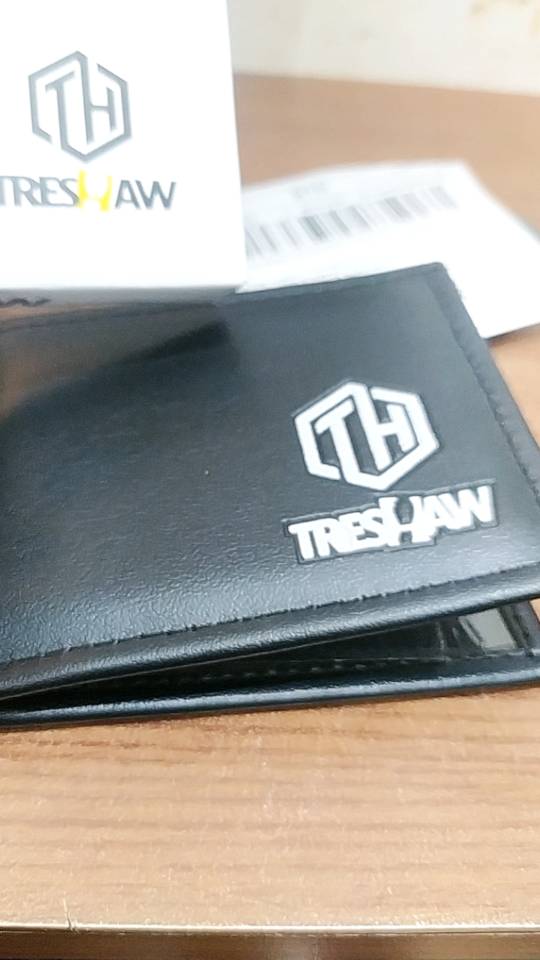 Dompet Lipat Treshaw Pria Kulit Sintetis Keren - Foto ulasan pembeli