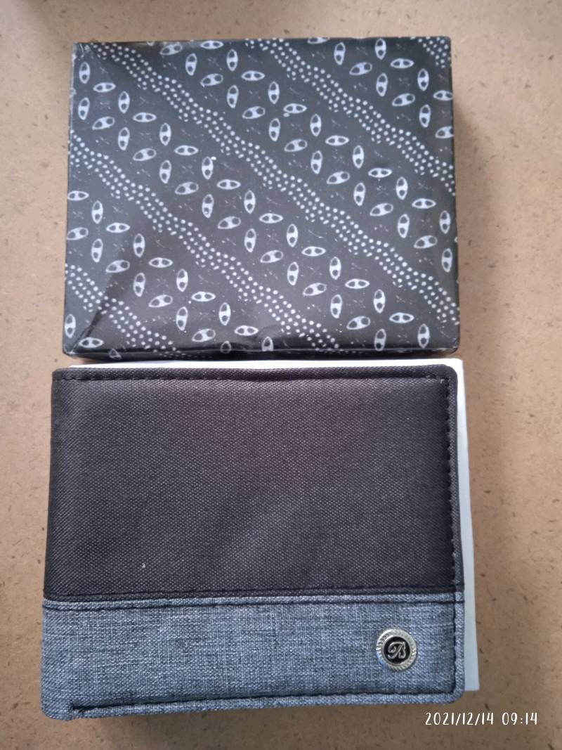 [Dompet Pria Kanvas Tebal DK900 Free Box] - Foto ulasan pembeli