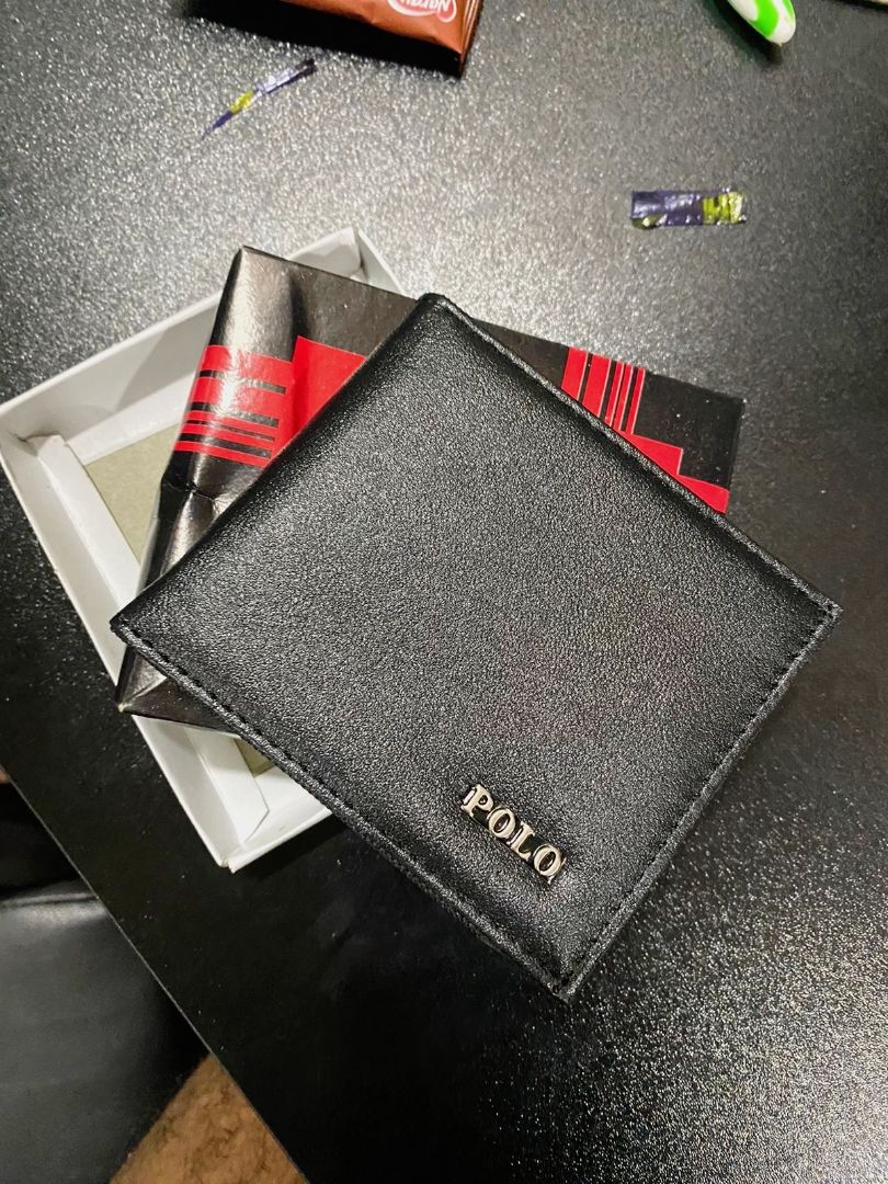 Dompet Pria Kulit Sintetis Coklat Dan Hitam POLO - Foto ulasan pembeli