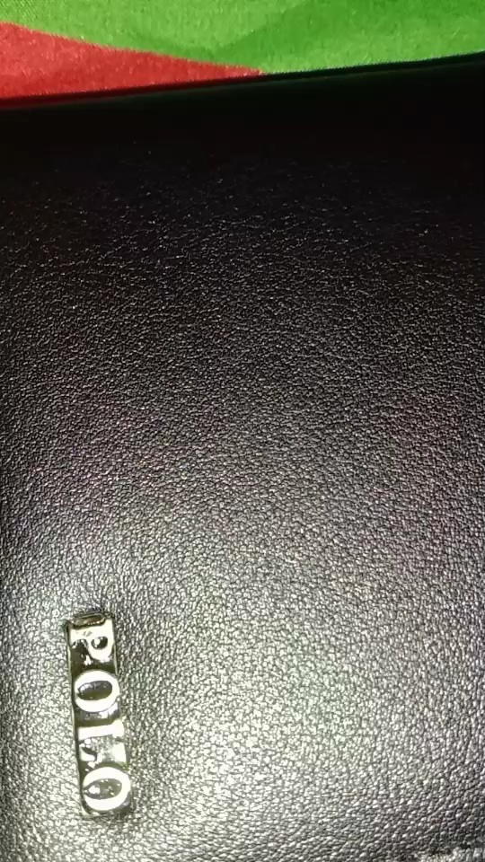 Dompet Pria Kulit Sintetis Coklat Dan Hitam POLO - Foto ulasan pembeli