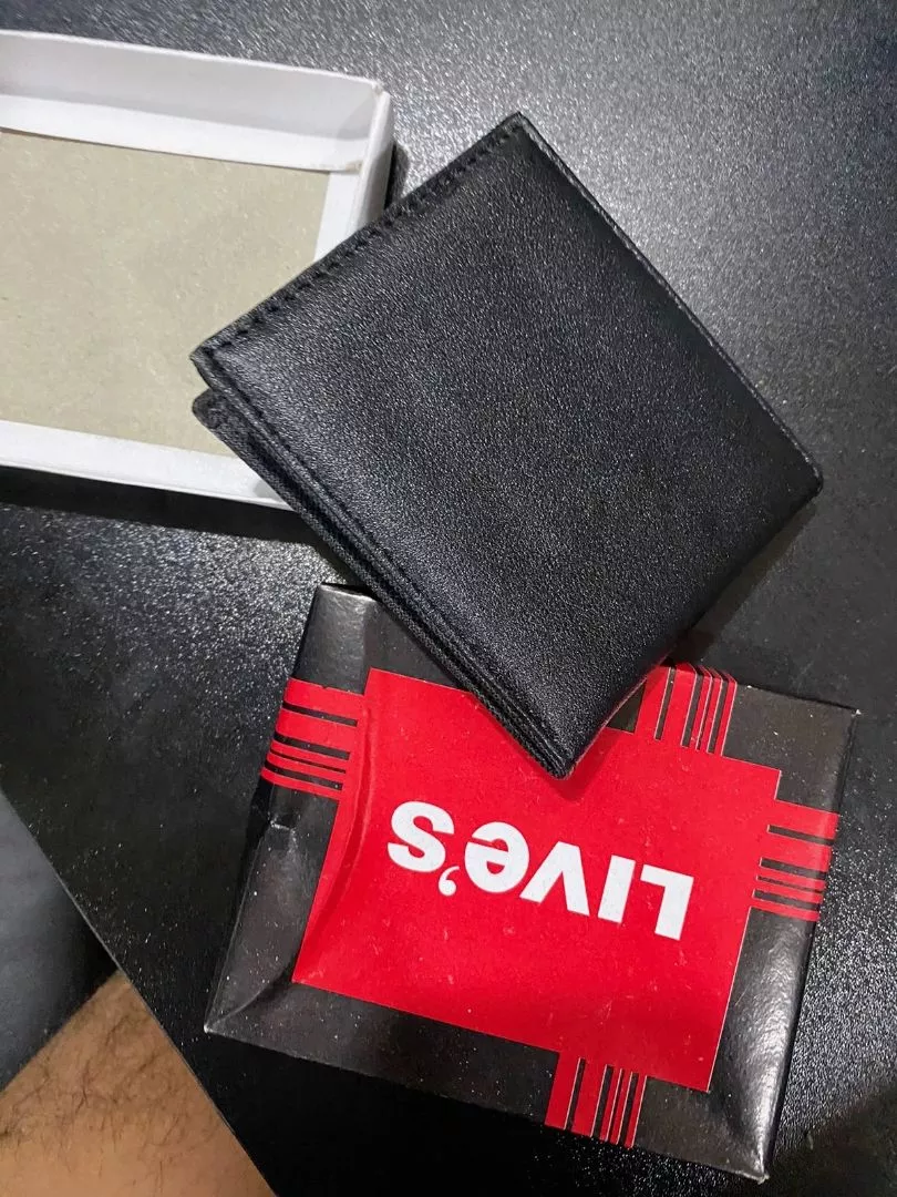 Dompet Pria Kulit Sintetis Coklat Dan Hitam POLO - Foto ulasan pembeli