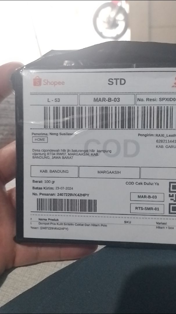 Dompet Pria Kulit Sintetis Coklat Dan Hitam POLO - Foto ulasan pembeli