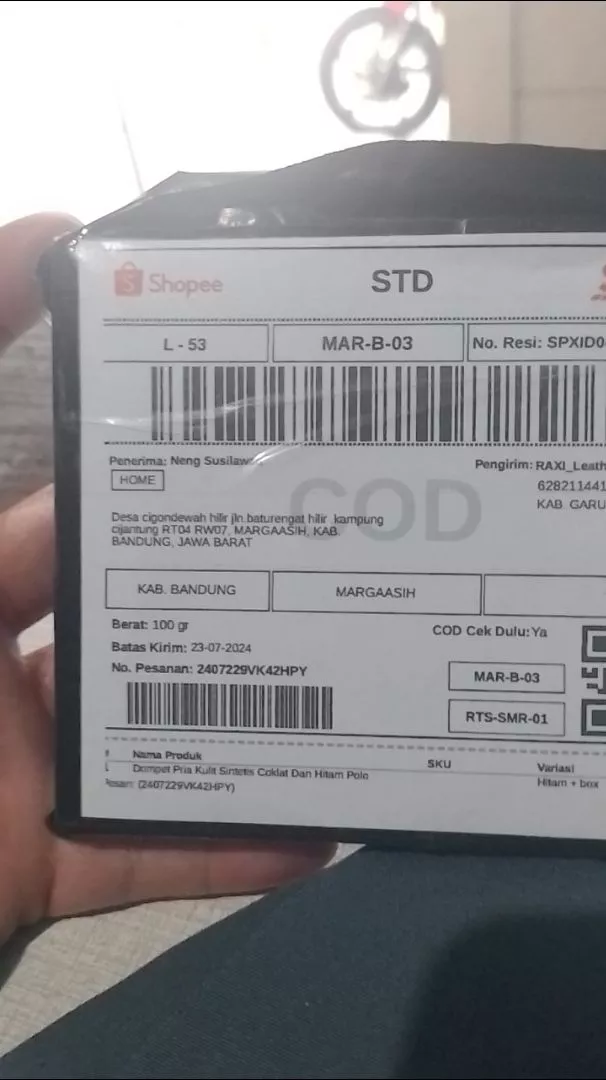 Dompet Pria Kulit Sintetis Coklat Dan Hitam POLO - Foto ulasan pembeli