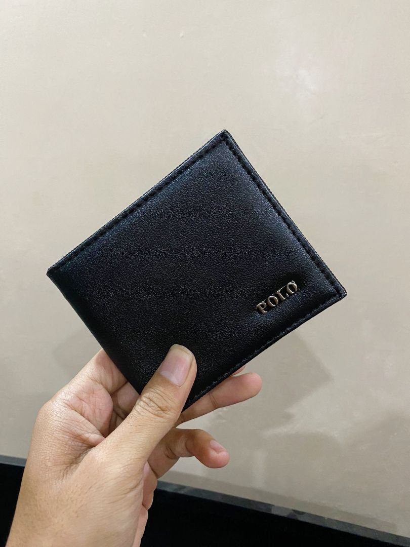 Dompet Pria Kulit Sintetis Coklat Dan Hitam POLO - Foto ulasan pembeli