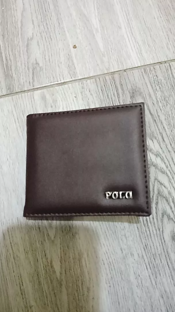 Dompet Pria Kulit Sintetis Coklat Dan Hitam POLO - Foto ulasan pembeli