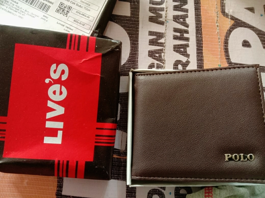 Dompet Pria POLO Box Kulit Imitasi Murah - Foto ulasan pembeli