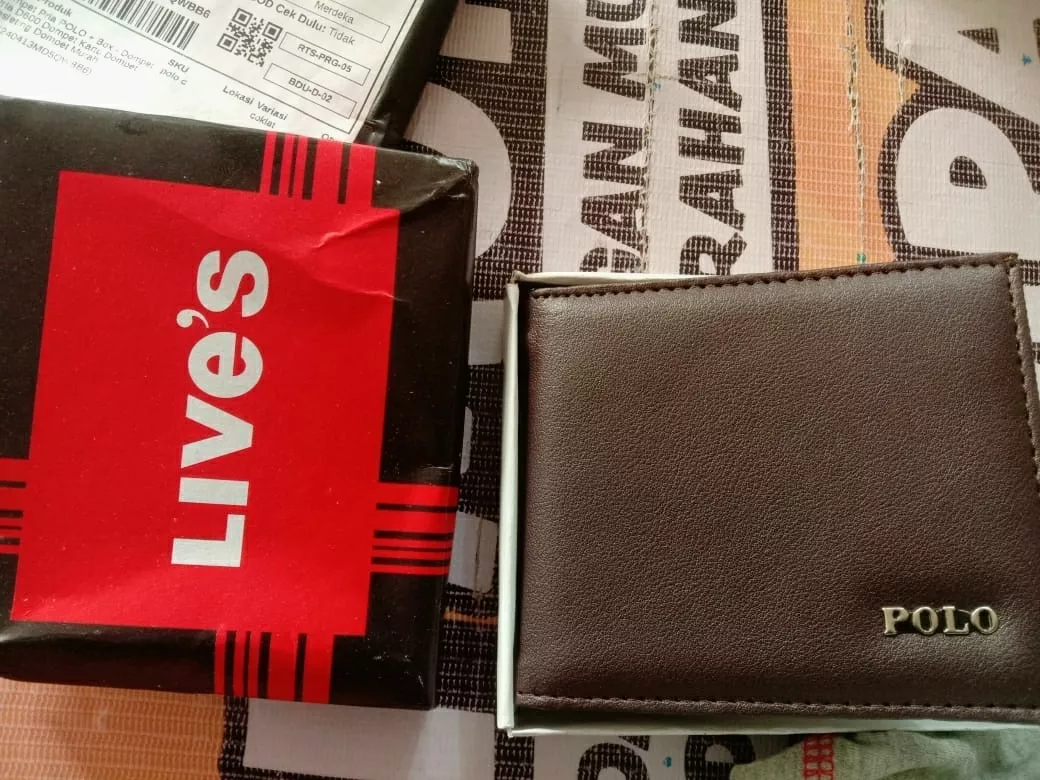 Dompet Pria POLO Box Kulit Imitasi Murah - Foto ulasan pembeli