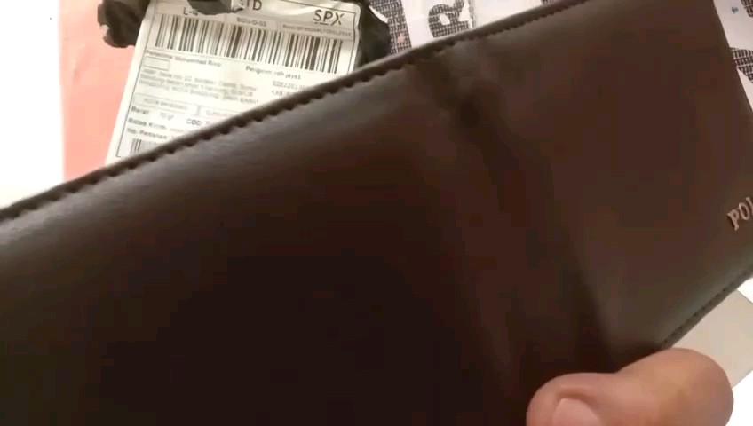 Dompet Pria POLO Box Kulit Imitasi Murah - Foto ulasan pembeli