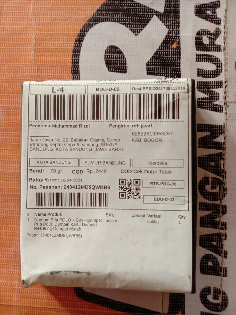 Dompet Pria POLO Box Kulit Imitasi Murah - Foto ulasan pembeli