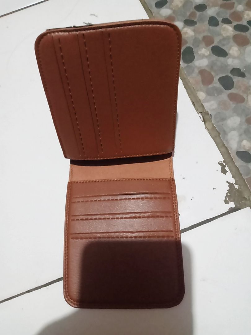 Dompet Pria Wanita Kulit Sintetis 3 Ruang Lipat - foto 2 dari 10, w050nup54h