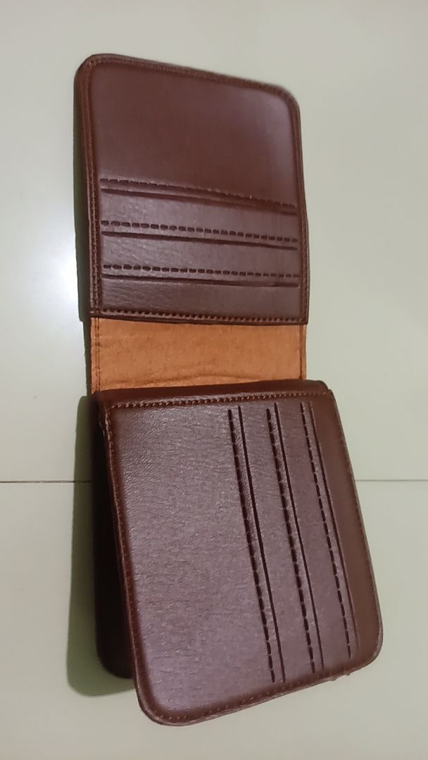 Dompet Pria Wanita Kulit Sintetis 3 Ruang Lipat - foto 9 dari 10, w050nup54h