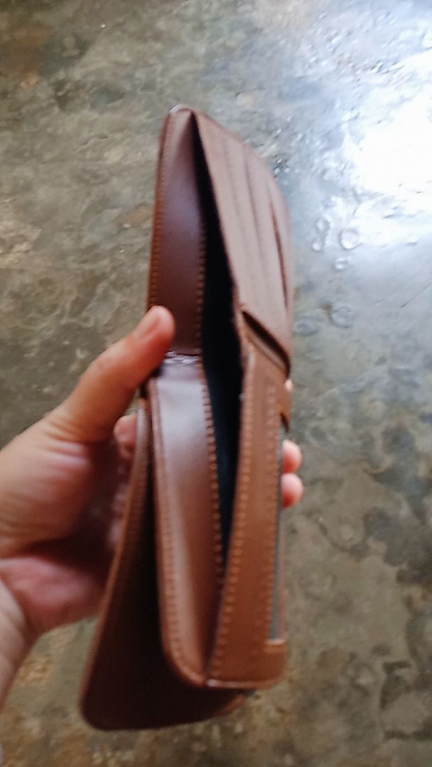 Dompet Pria Wanita Kulit Sintetis 3 Ruang Lipat - Foto ulasan pembeli