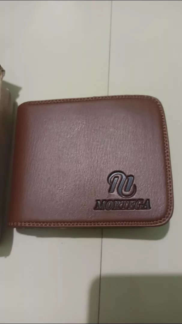 Dompet Pria Wanita Kulit Sintetis 3 Ruang Lipat - Foto ulasan pembeli