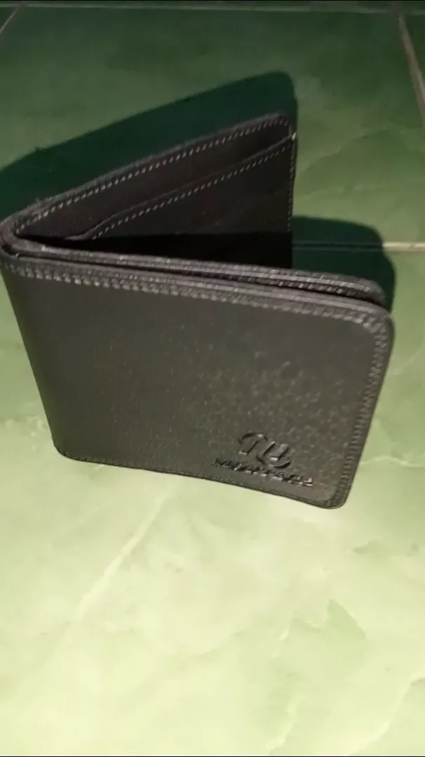 Dompet Pria Wanita Kulit Sintetis 3 Ruang Lipat - Foto ulasan pembeli