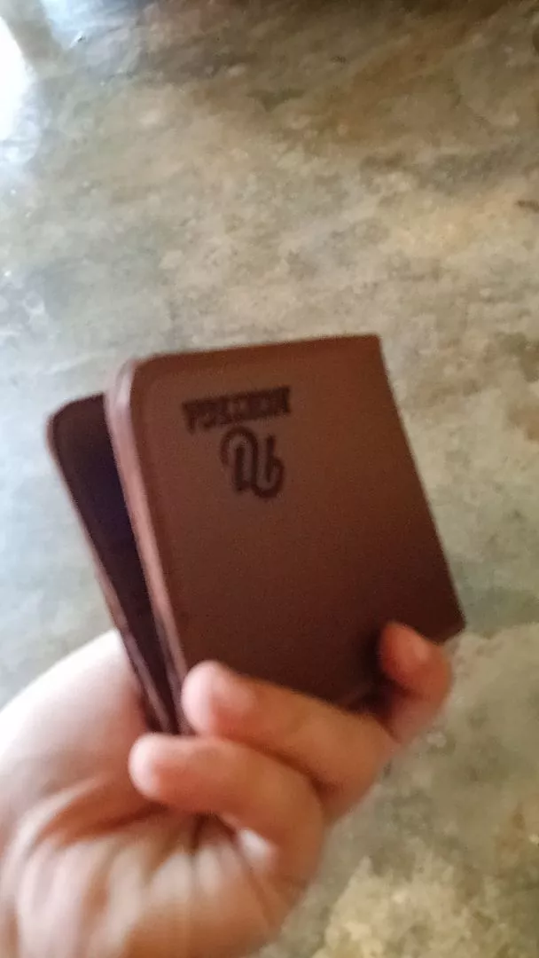 Dompet Pria Wanita Kulit Sintetis 3 Ruang Lipat - Foto ulasan pembeli