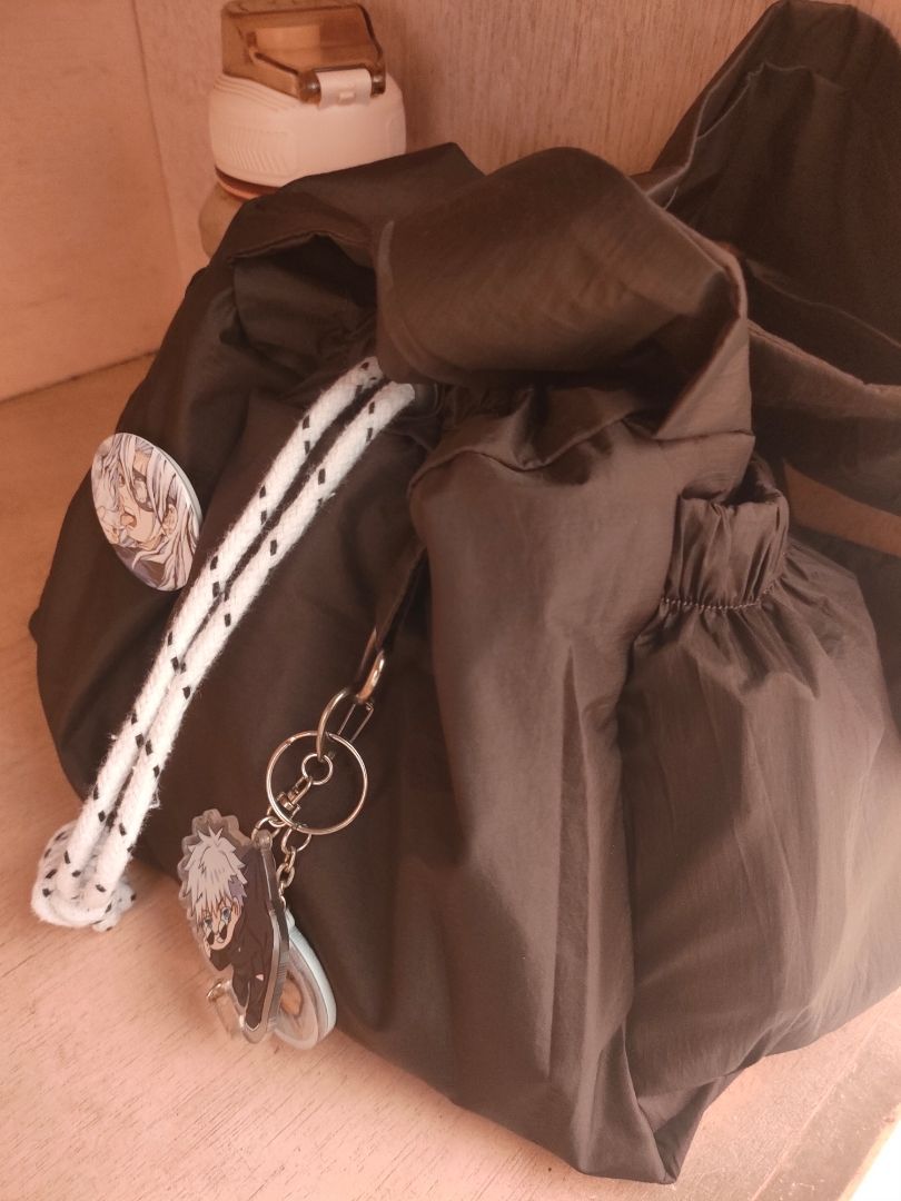 Extended Ginwo Nylon Crinkle Slingbag Pria Wanita - foto 10 dari 10, nayayiy