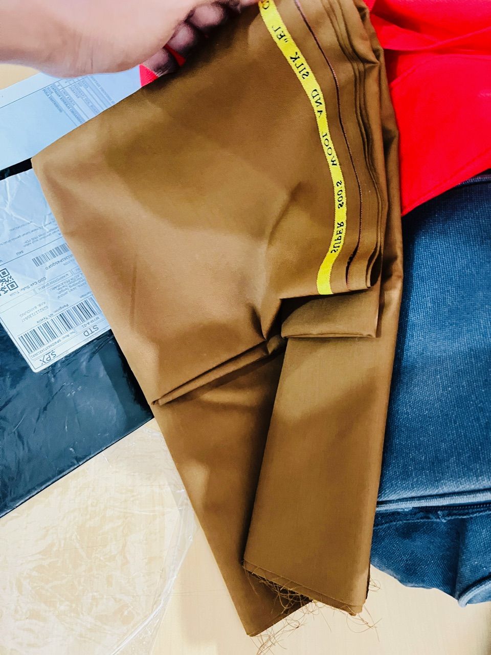 Kain Pemda Khaki Premium Wool Katun Nyaman - foto 8 dari 10, ruslikelian636