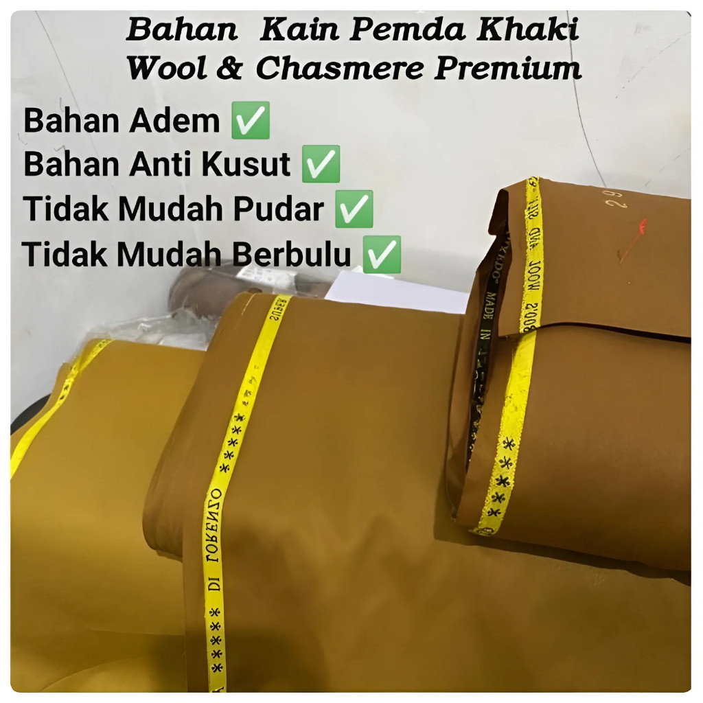 Kain Seragam PNS Premium Wool Silk Adem Nyaman